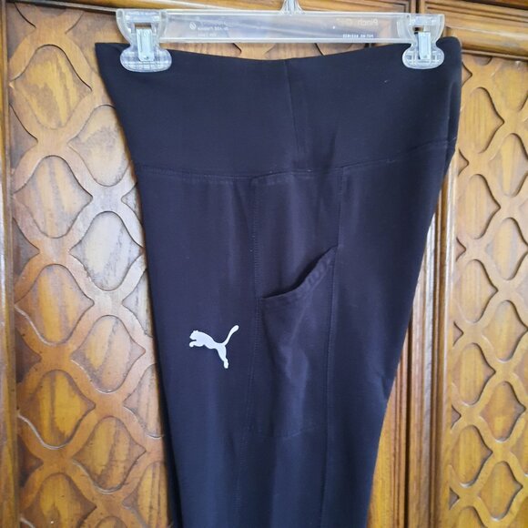 PUMA Logo High-Rise Active Tights - Black, M - Picture 5 of 16